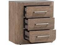 indi burnished clay nightstand   