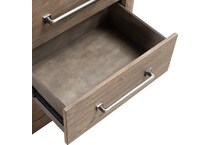 indi burnished clay nightstand   