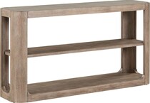 indi burnished clay sofa table   