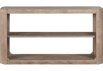 indi burnished clay sofa table   