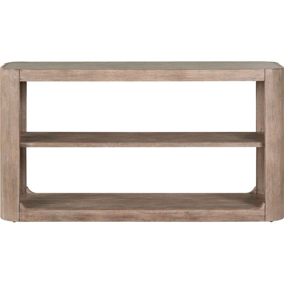 indi burnished clay sofa table   