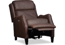 isaac brown leather rocker recliner   