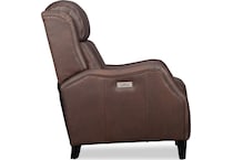 isaac brown leather rocker recliner   