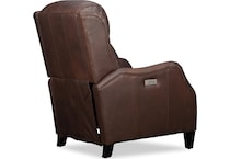 isaac brown leather rocker recliner   