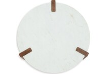 isanti white brown cocktail table   