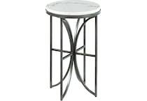 isley black grey chairside table   