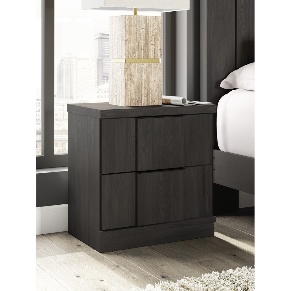 jadiston dark brown nightstand   