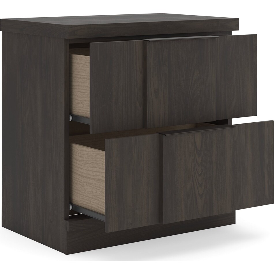 jadiston dark brown nightstand   