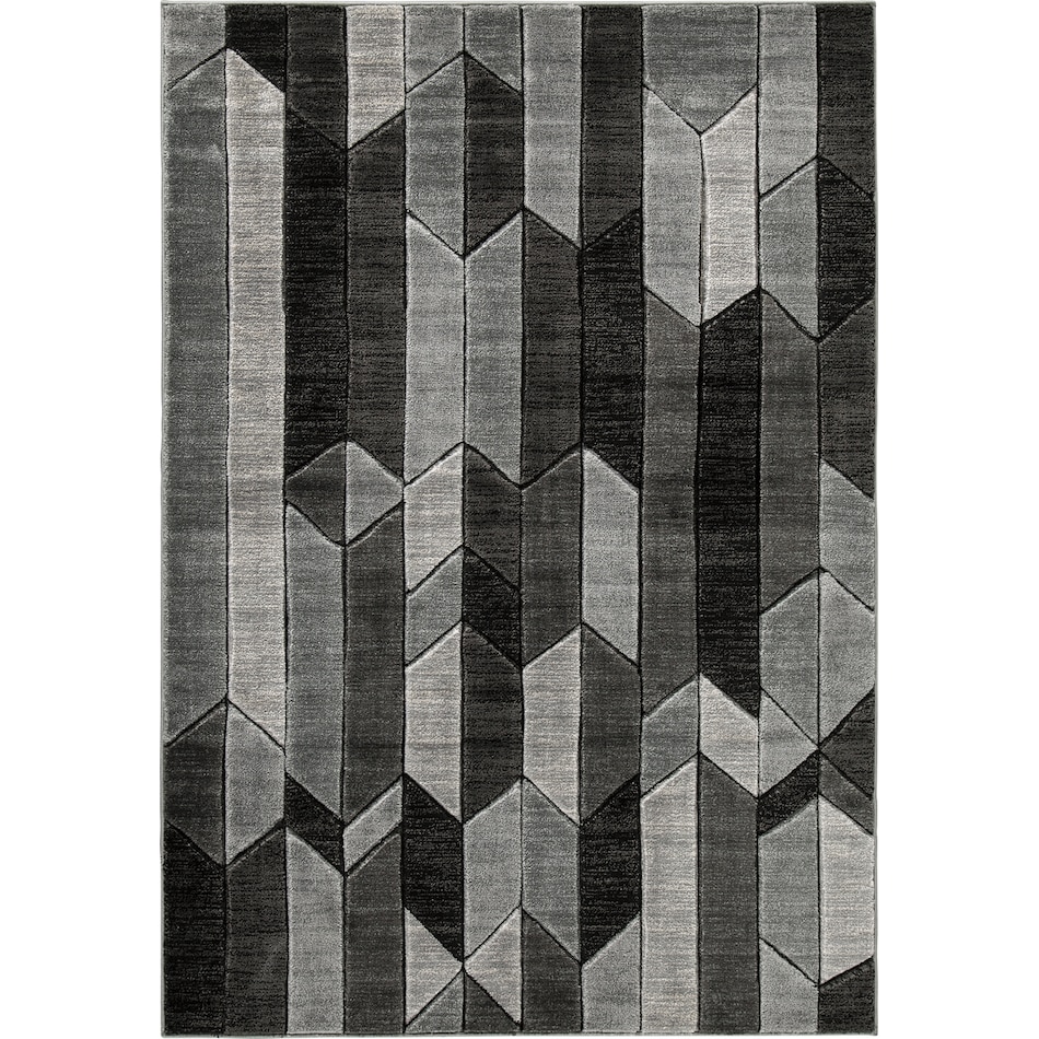 jai black grey rug meduim   