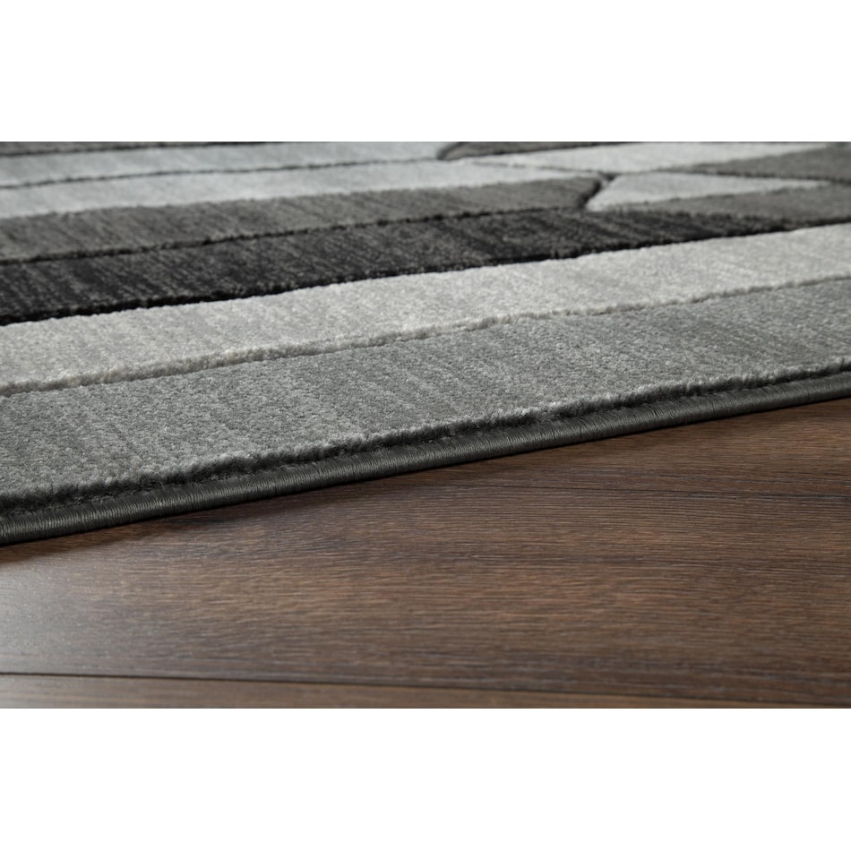 jai black grey rug meduim   