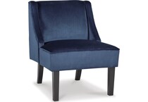 janesley navy accent chair   