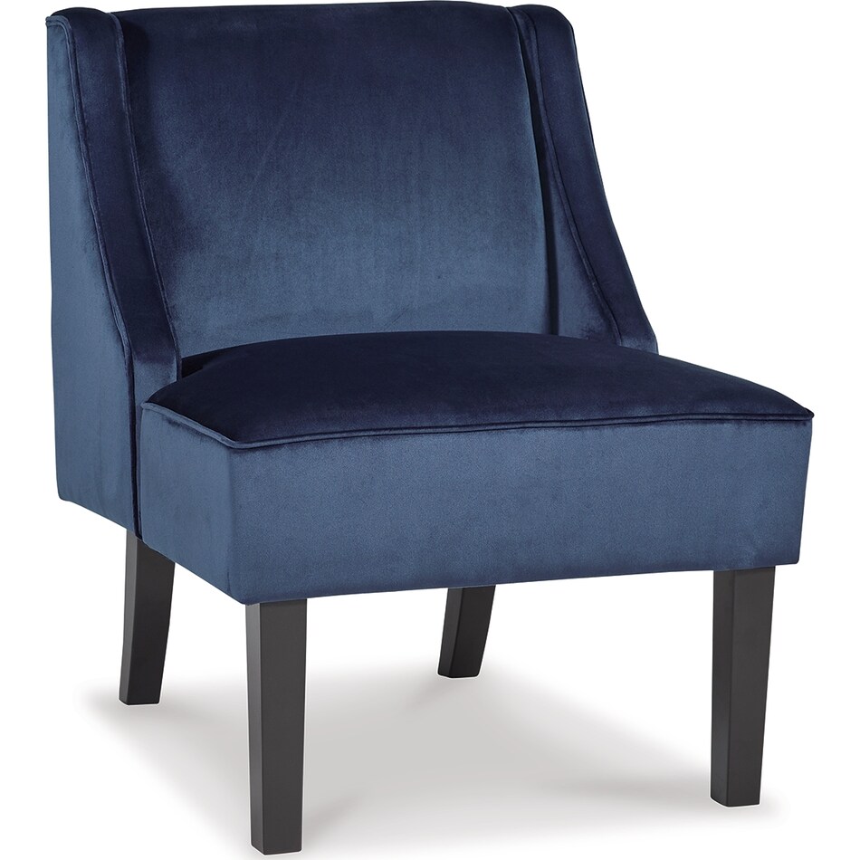 janesley navy accent chair   