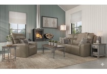 jaxson brown power leather recliner   