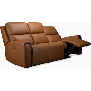 JAXSON LEATHER POWER RECLINING SOFA BY FLEXSTEEL