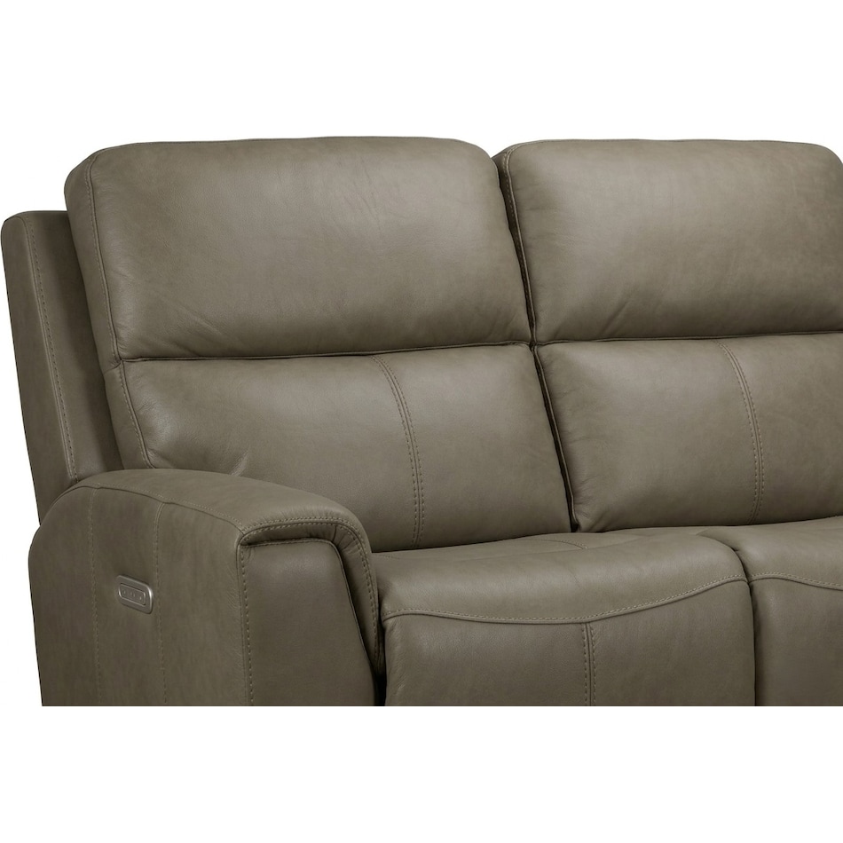 jaxson mid sahara brown power leather reclining sofa   