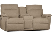 jay birch power reclining console loveseat   