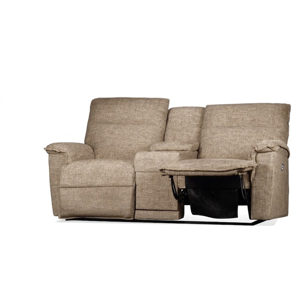 jay birch power reclining console loveseat   