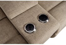 jay birch power reclining console loveseat   