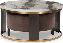 jazmore brown brass finish cocktail table   