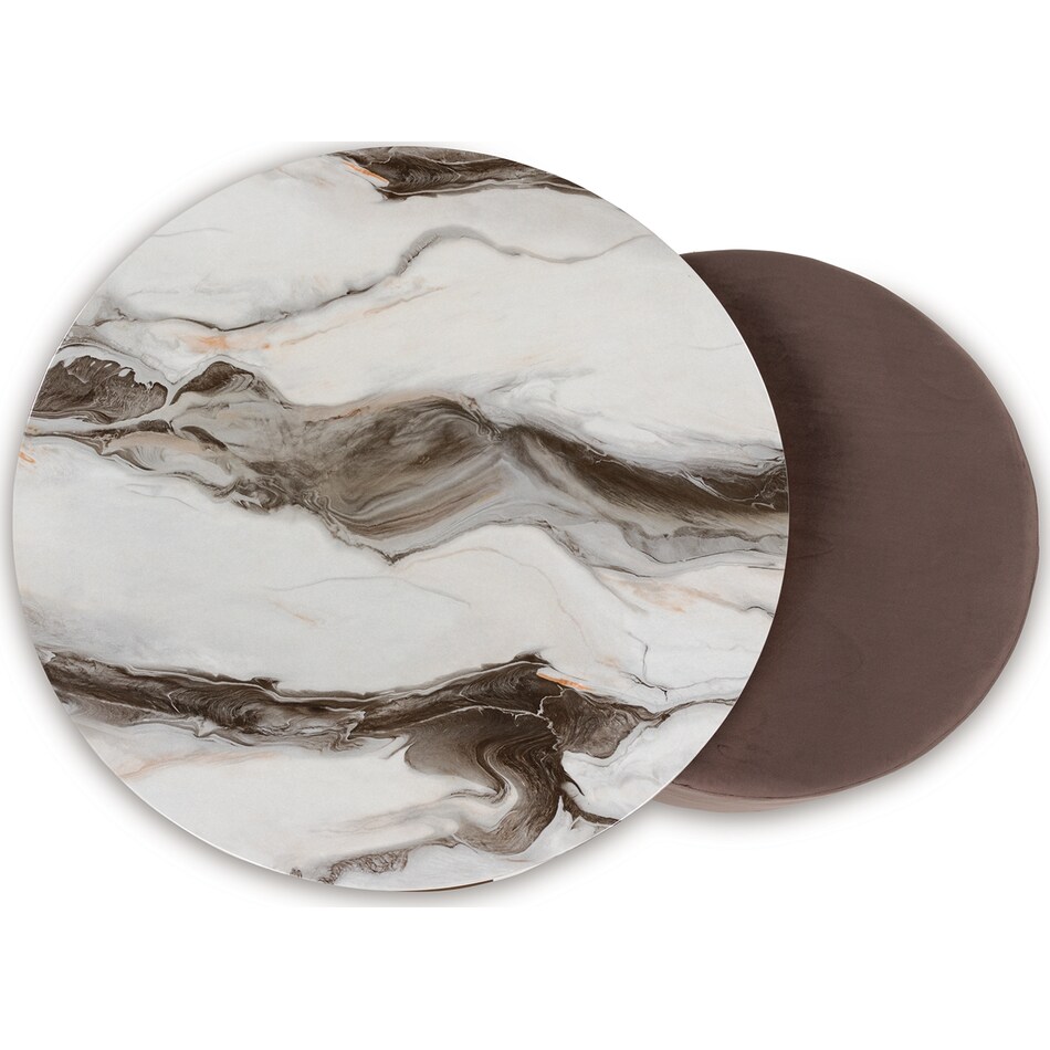 jazmore brown brass finish cocktail table   