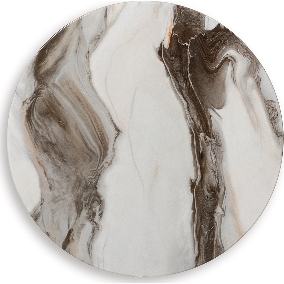 jazmore brown brass finish end table   