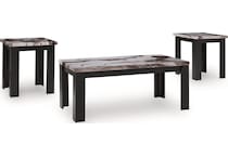 jazmore dark brown  pack tables   