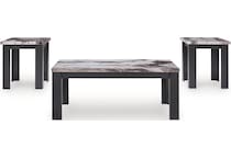 jazmore dark brown  pack tables   