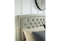 jerary gray queen headboard   