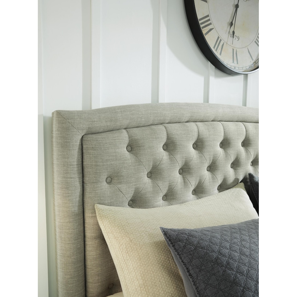 jerary gray queen headboard   