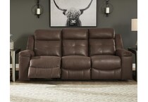jesolo brown reclining sofa   