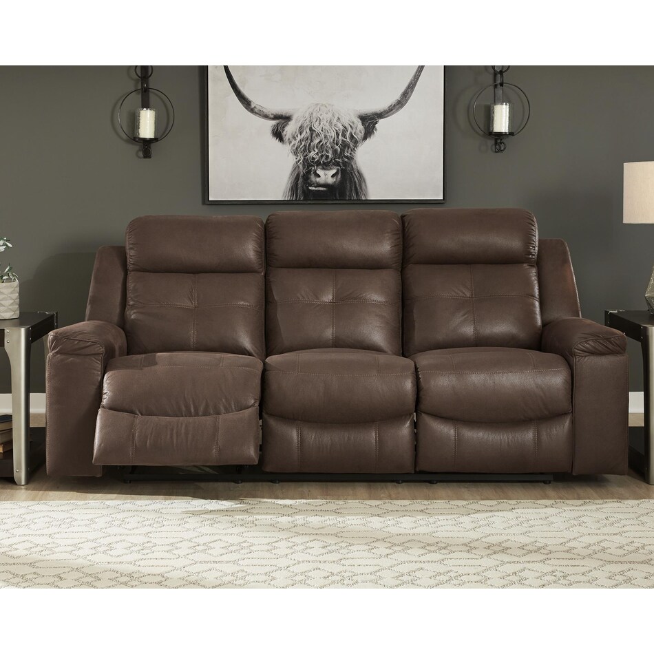 jesolo brown reclining sofa   