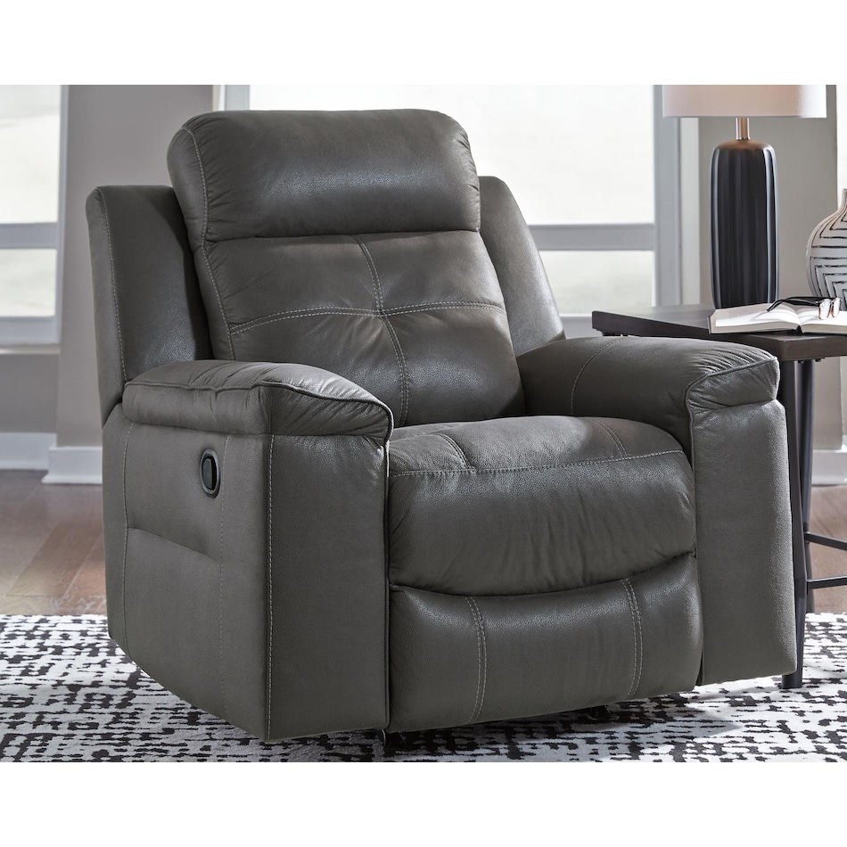 jesolo dark gray recliner   