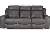 jesolo dark grey reclining sofa   
