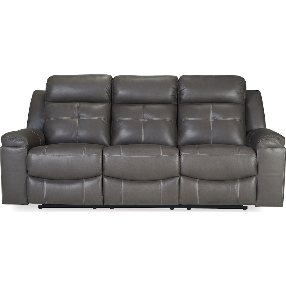jesolo dark grey reclining sofa   
