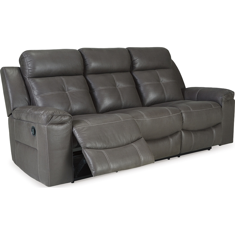 jesolo dark grey reclining sofa   
