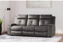 jesolo grey reclining sofa   