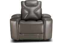 jet set baja grey power leather reclining console loveseat   