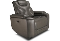 jet set baja grey power leather reclining console loveseat   