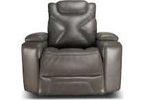 jet set baja grey power leather reclining console loveseat   