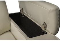jet set baja white power leather reclining sofa   