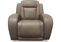 jetset ii sable power leather recliner   