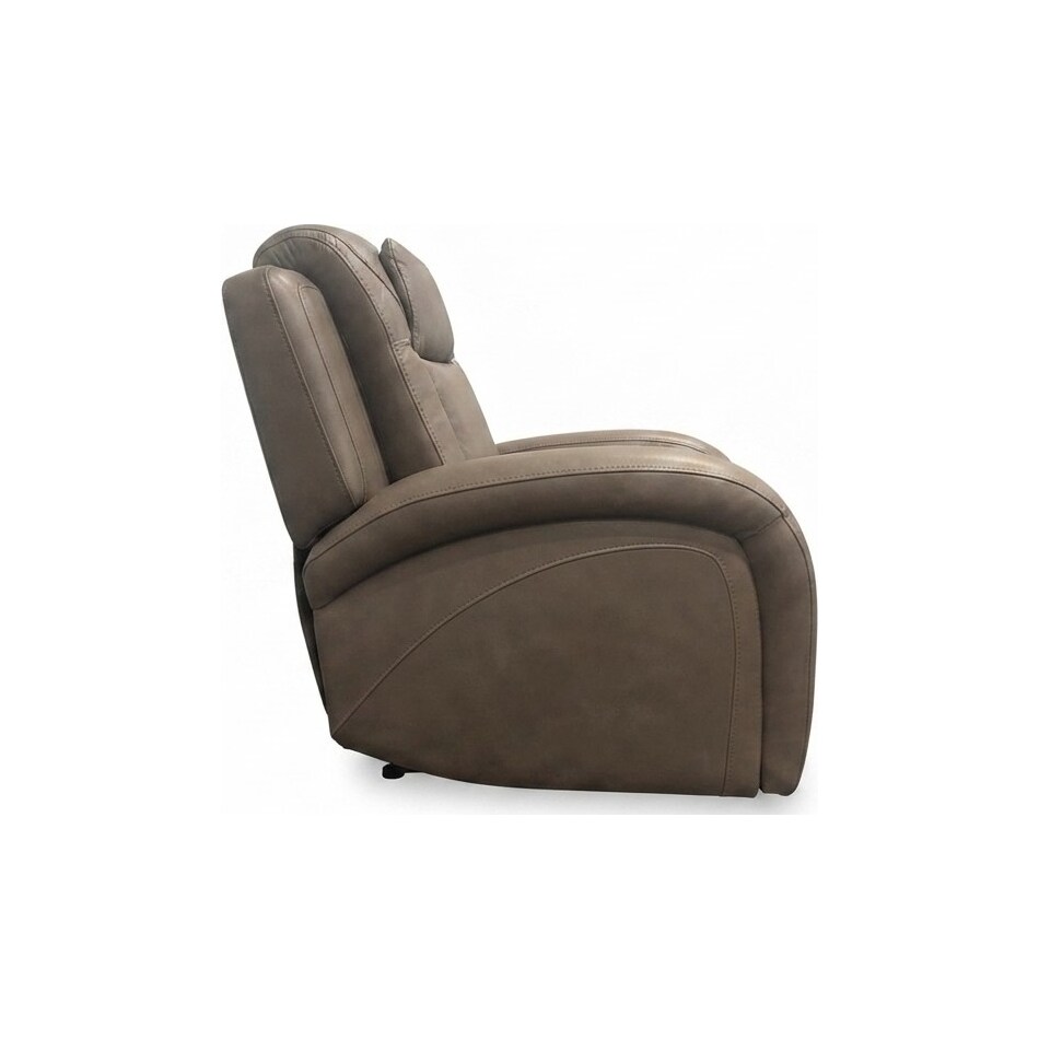 jetset ii sable power leather recliner   