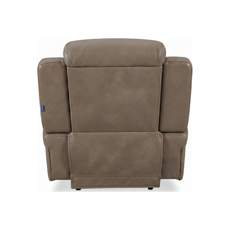 jetset ii sable power leather recliner   