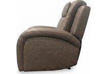 jetset ii sable power leather recliner   