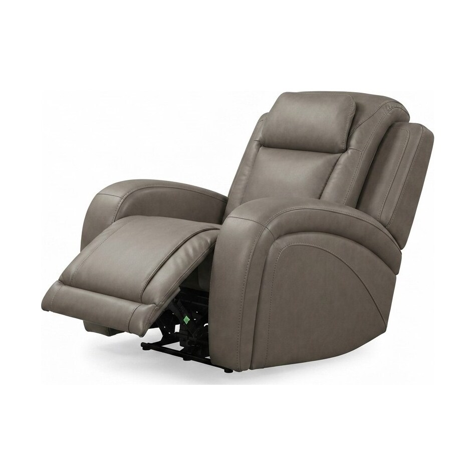 jetset ii sable power leather recliner   