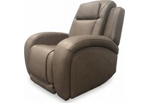 jetset ii sable power leather recliner   