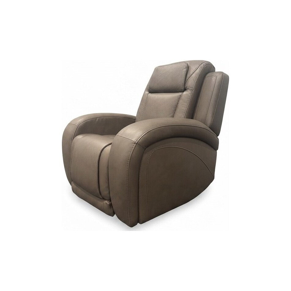 jetset ii sable power leather recliner   