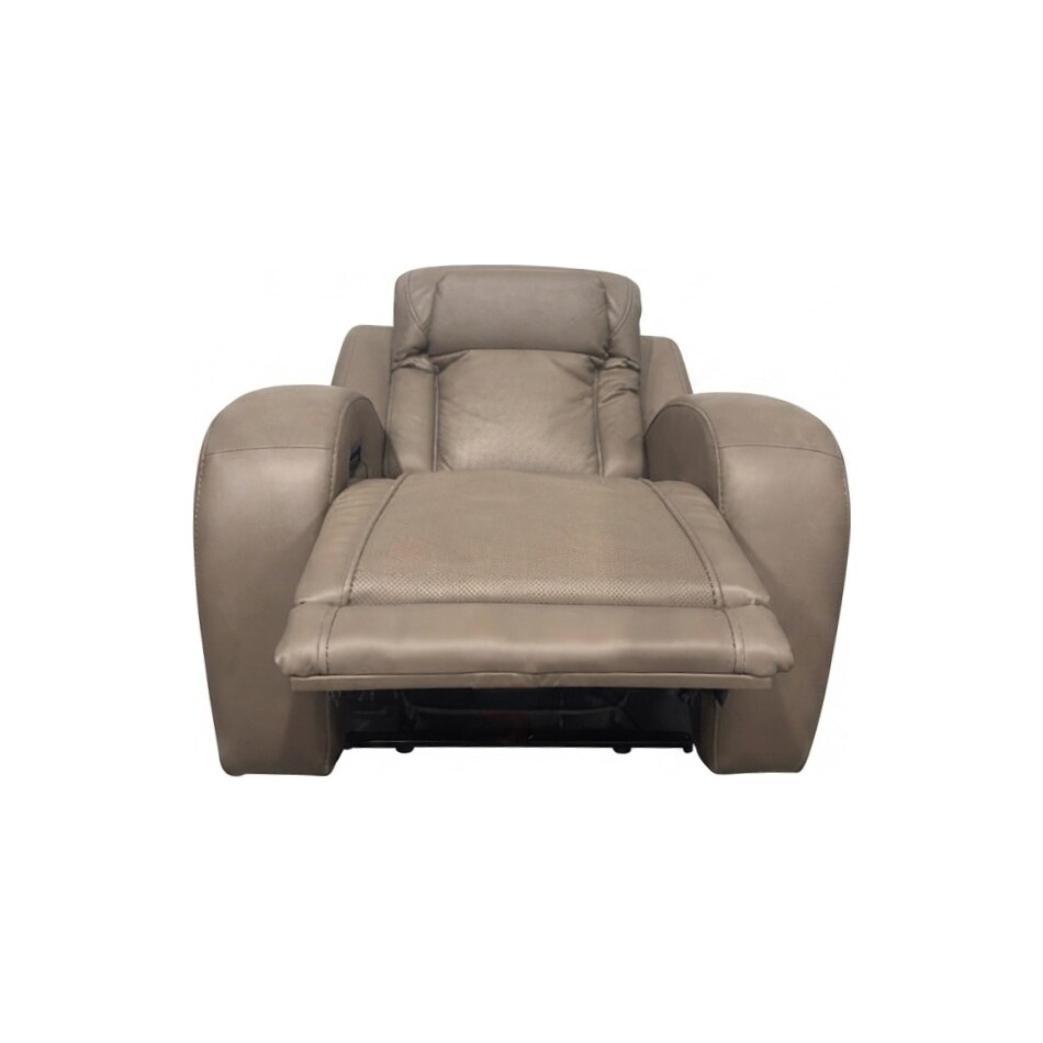 jetset ii sable power leather recliner   