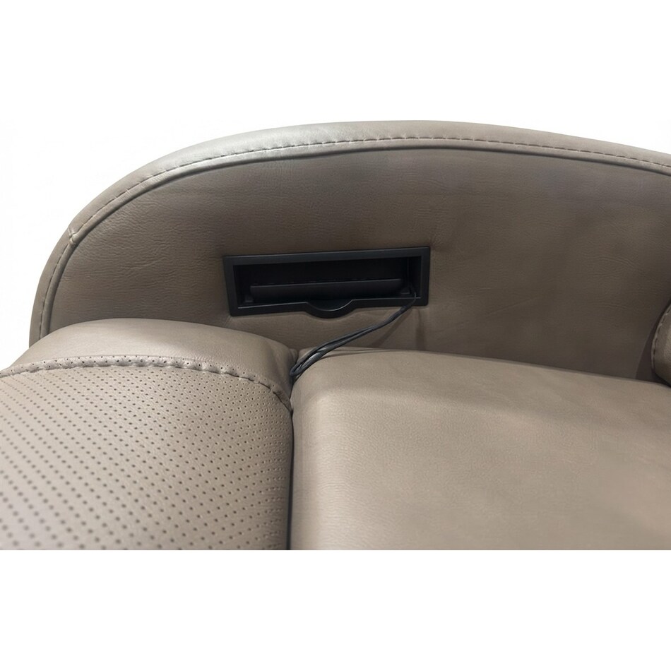 jetset ii sable power leather recliner   