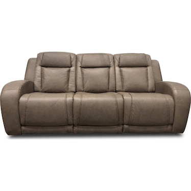 JETSET II DUAL POWER LEATHER SOFA